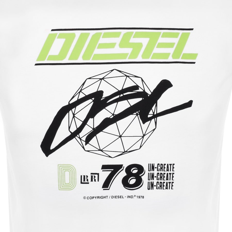 Alternative Image for ProductDiesel T Diegos Short Sleeved T Shirt White3